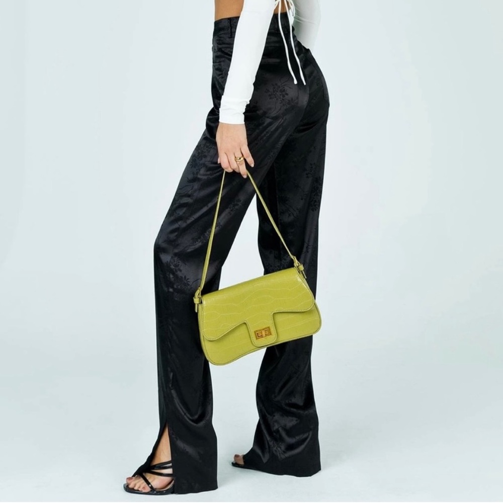 Lioness Black Satin Pants